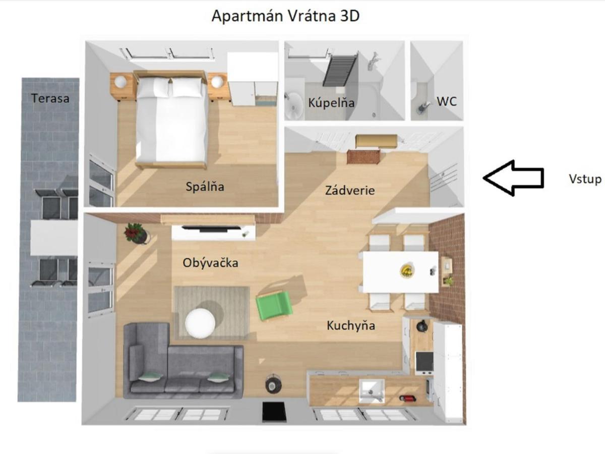 Apartman Vratna Terchová Extérieur photo