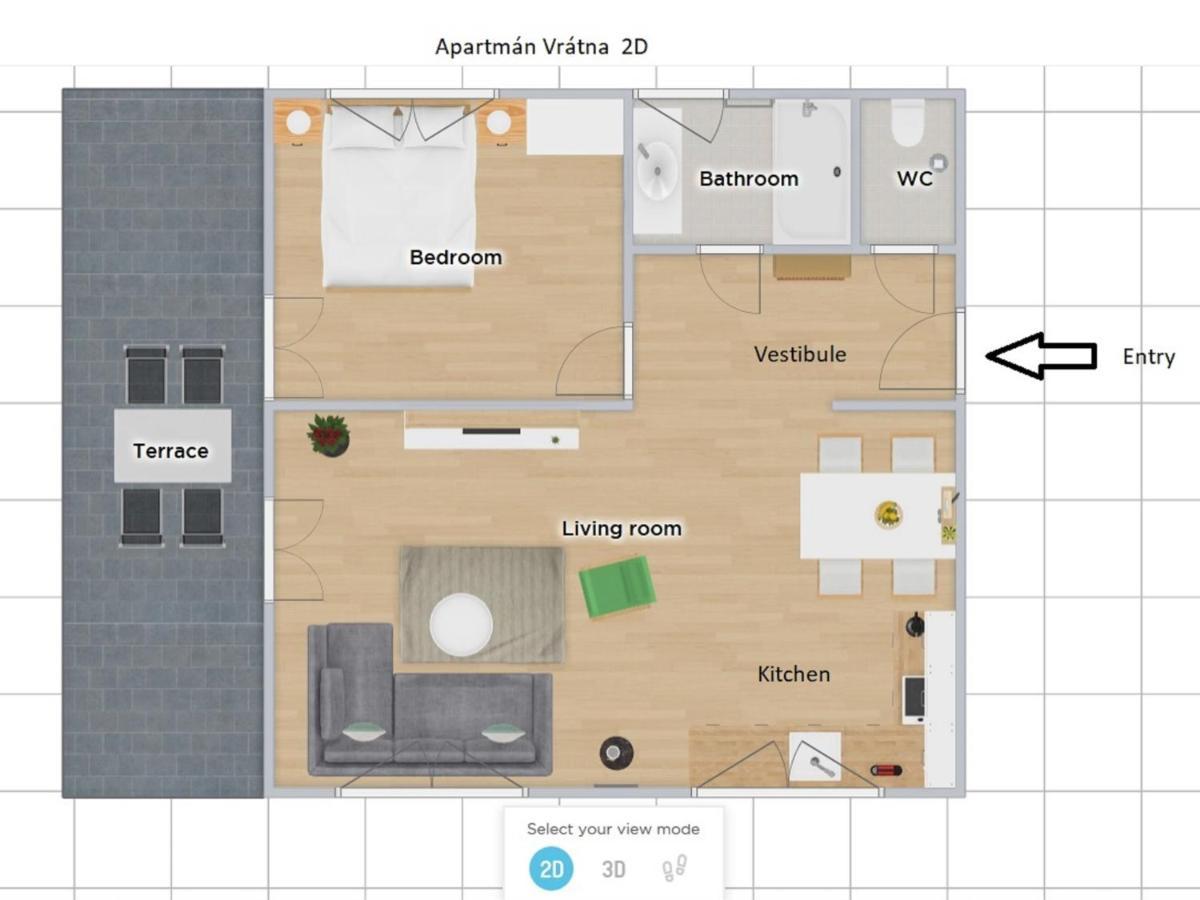 Apartman Vratna Terchová Extérieur photo